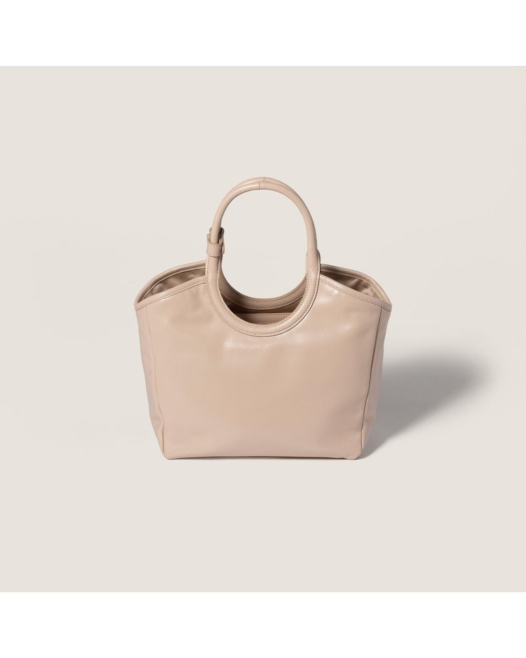 Miu Miu Natural Ivy Logo Shoulder Bag