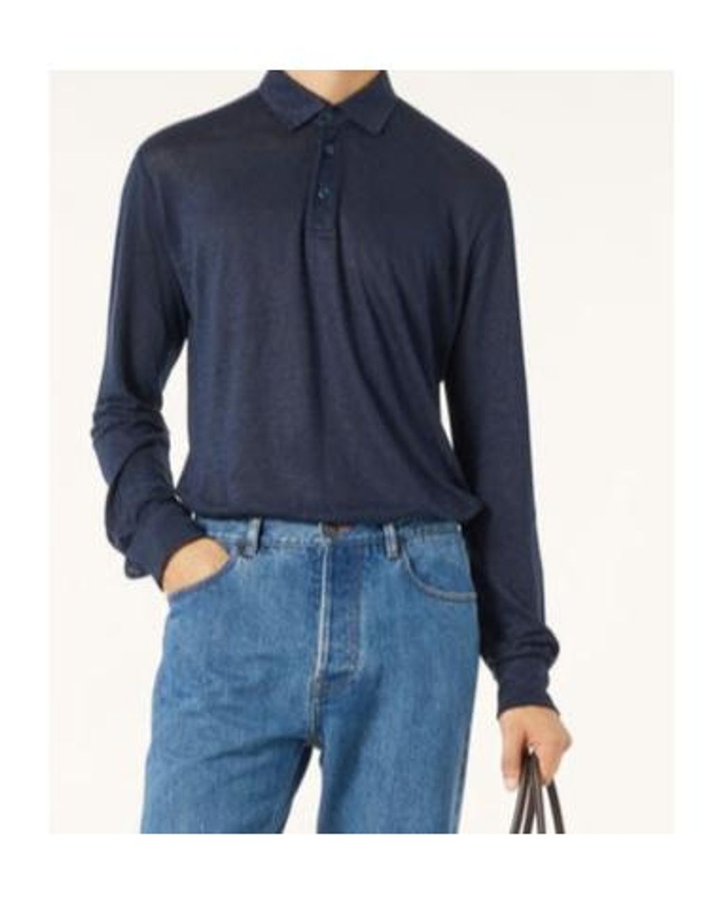 Loro Piana Blue Gargano Polo Shirt for men