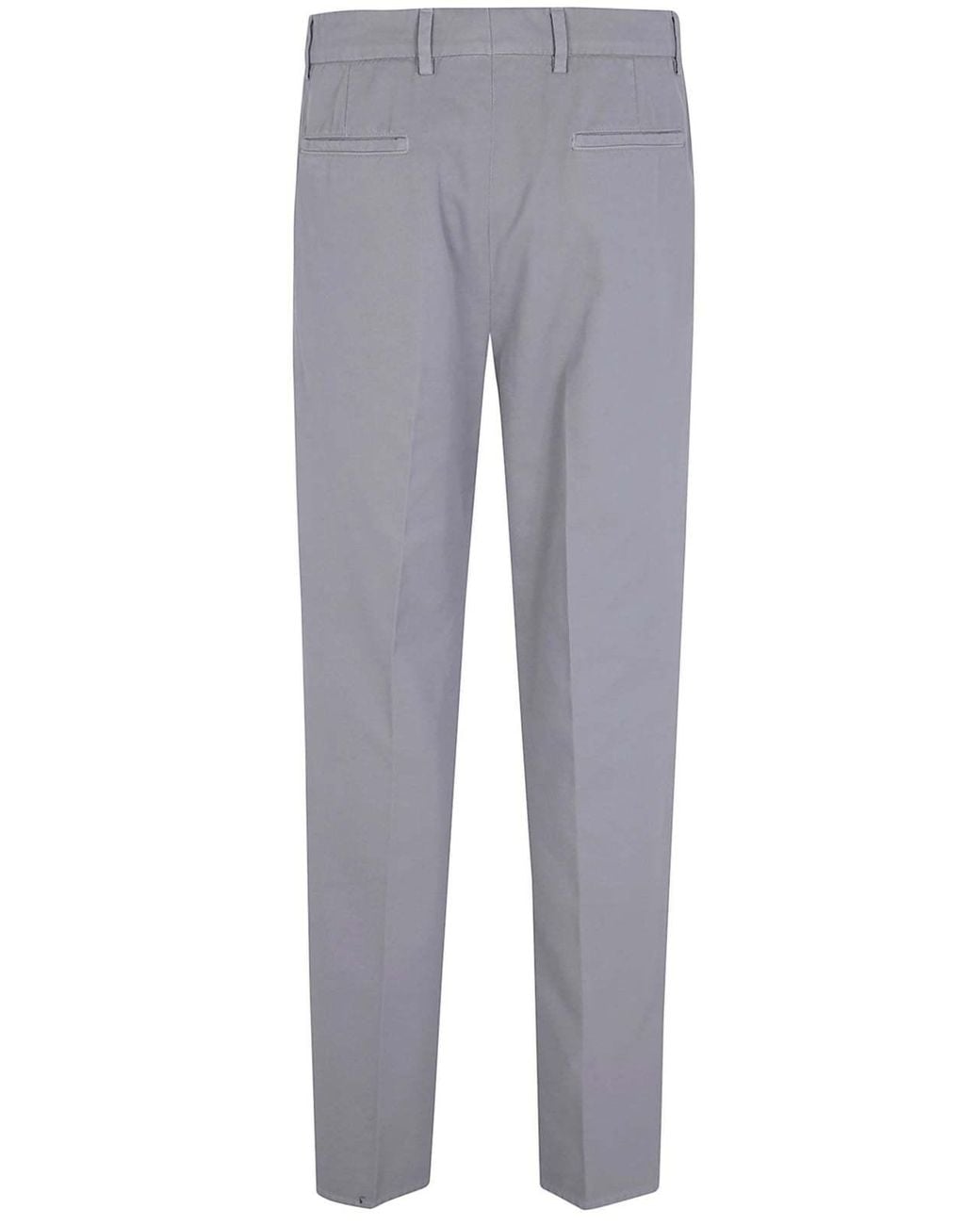 Brunello Cucinelli Gray Casual Trousers With Belt Loops for men