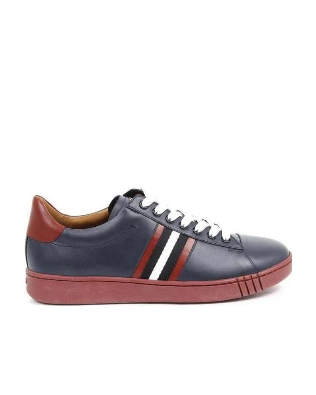 Bally Blue Logo Casual Sneakers