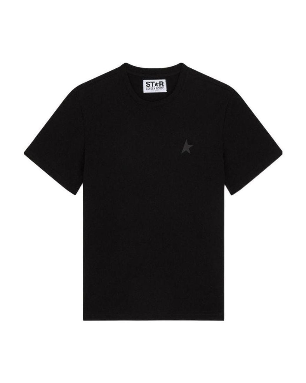 Golden Goose Deluxe Brand Black Star-Printed Crewneck T-Shirt for men