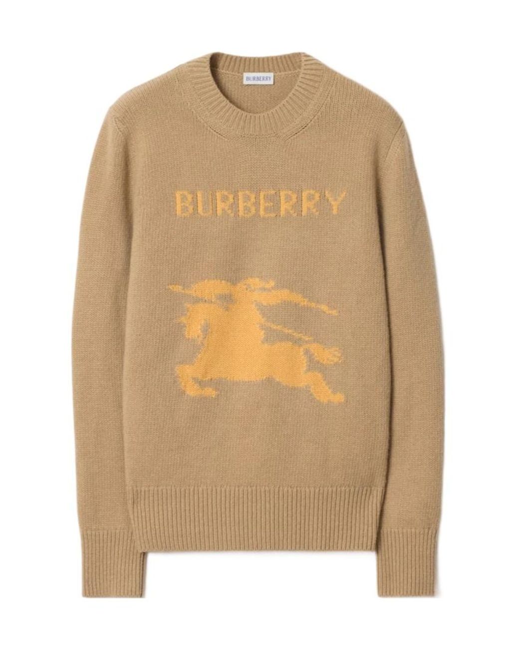 Burberry Natural Logo Detailed Knitted Jumper