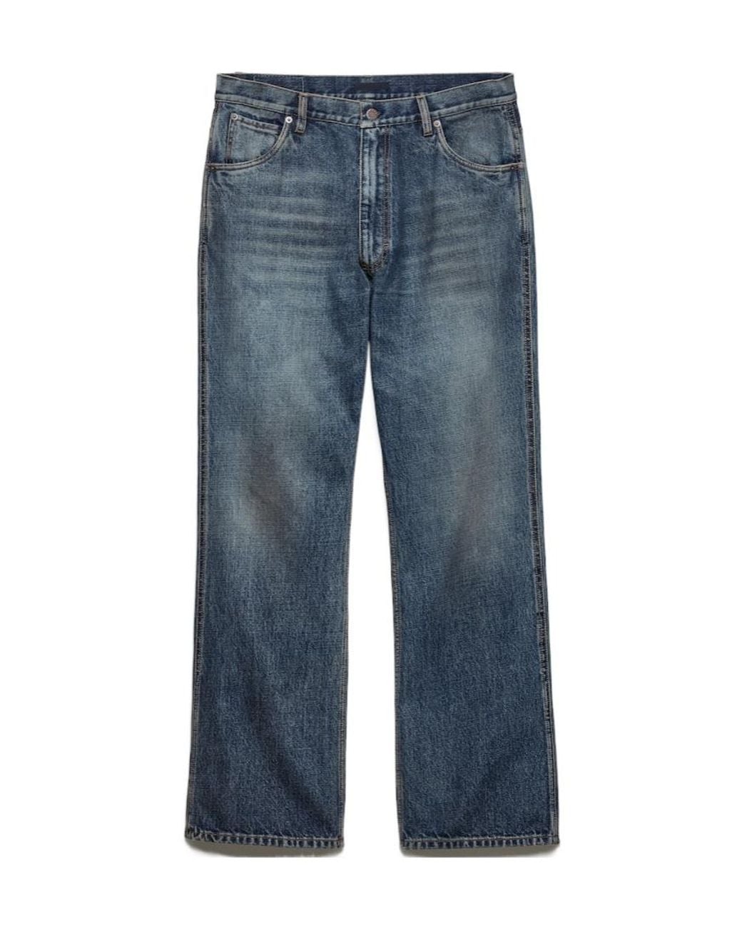 Prada Blue Five-Pocket Denim Jeans for men