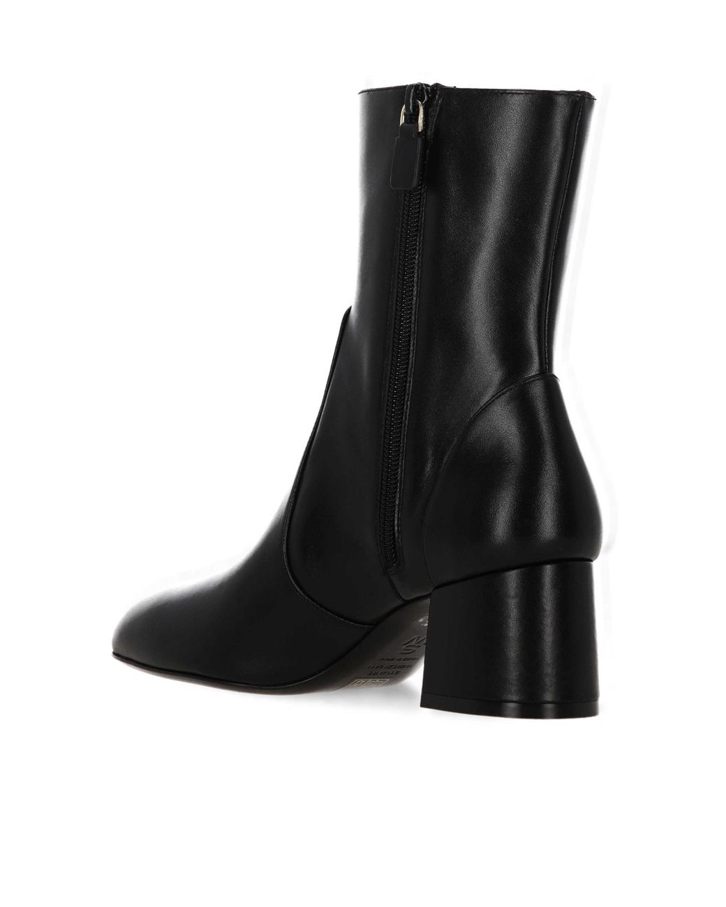 Stuart Weitzman Black Round Toe Ankle Boots