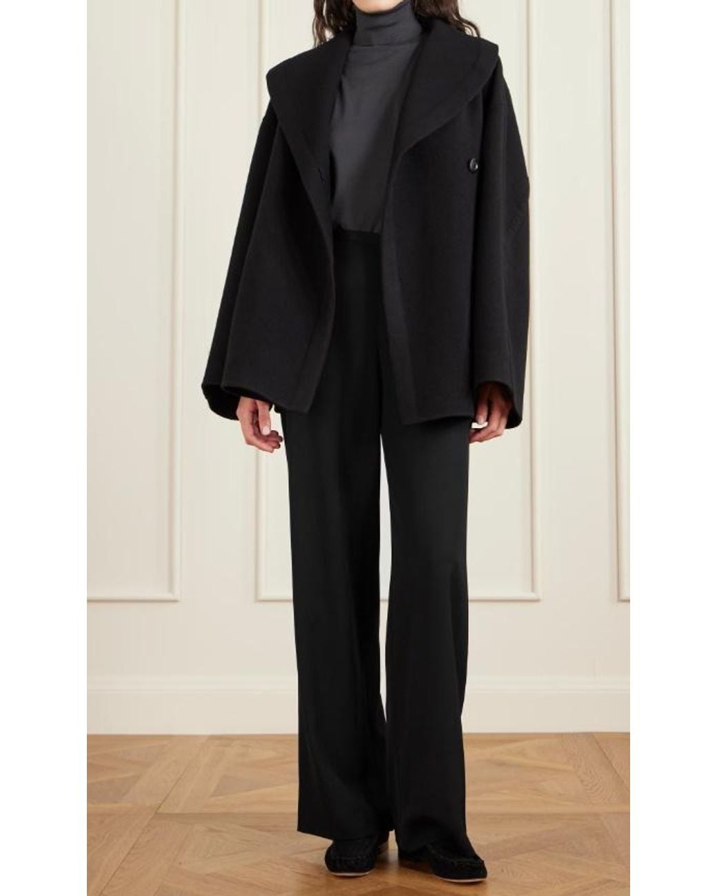 The Row Black Roger Pants
