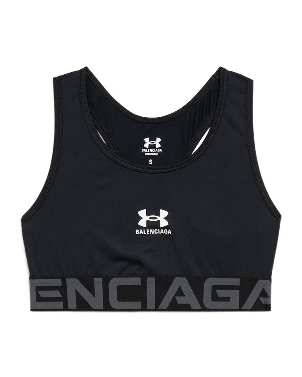 Balenciaga Black Under Armour Bra