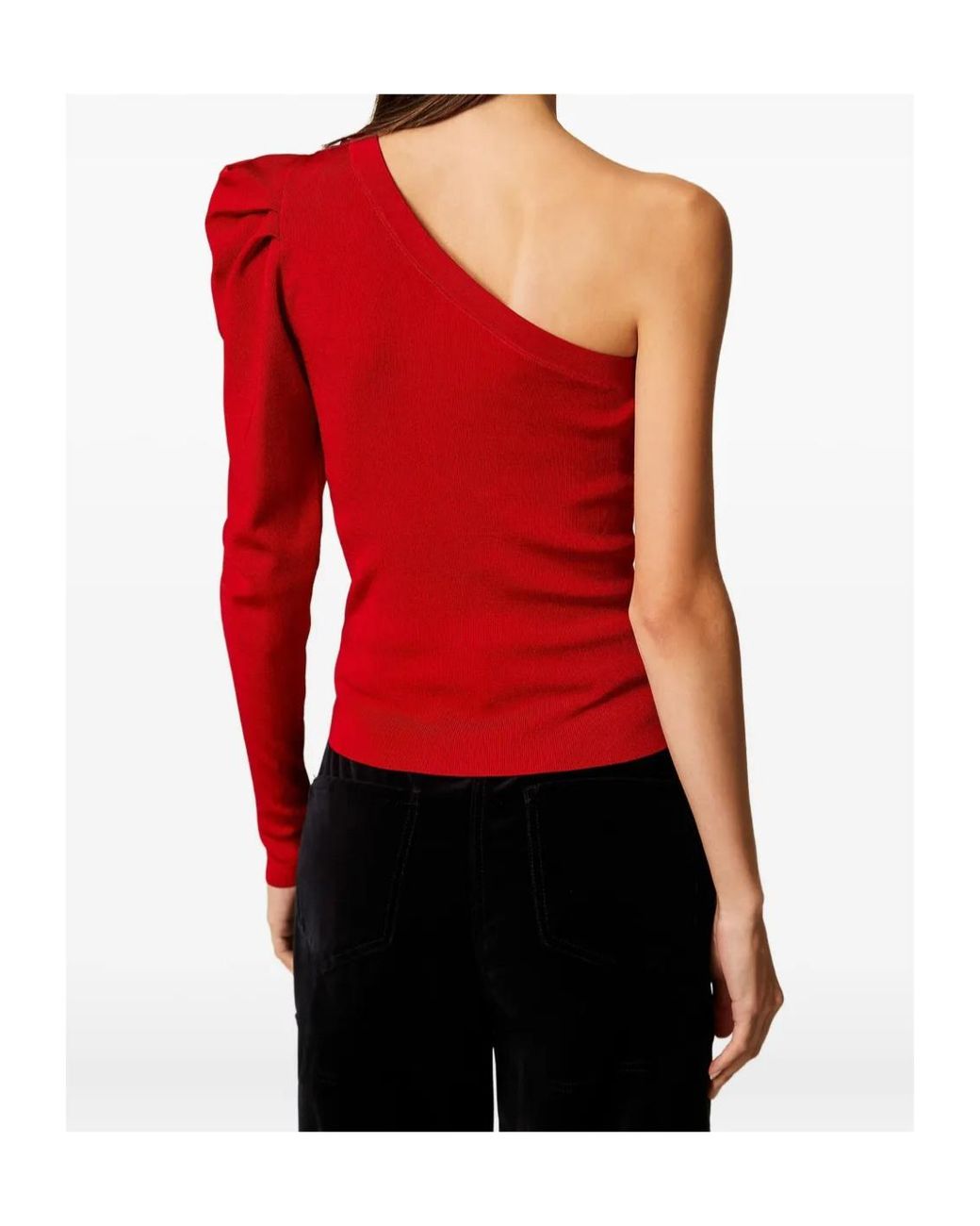 Twinset Red ワンショルダー トップ