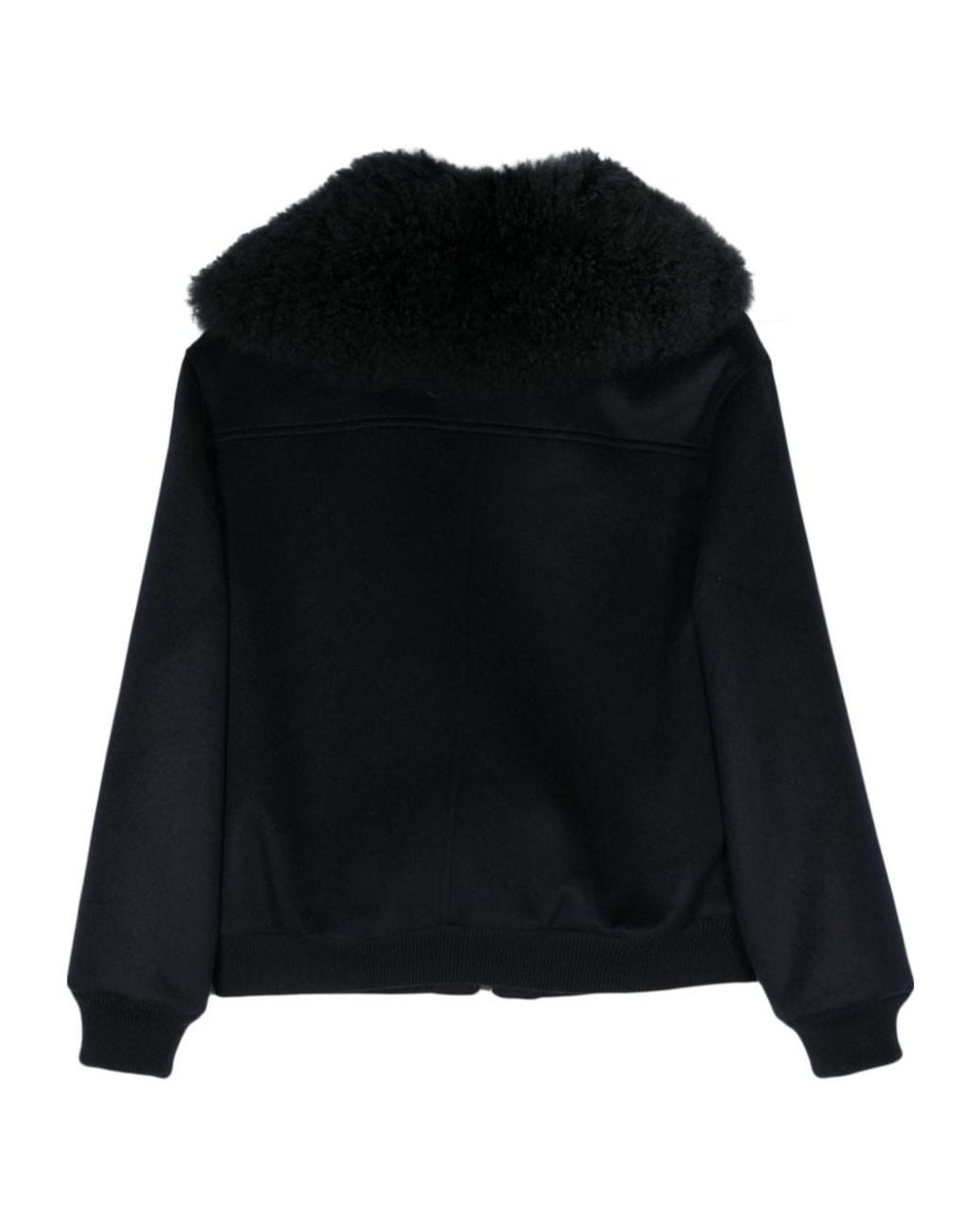 Liska Black Long-Sleeve Casual Jacket