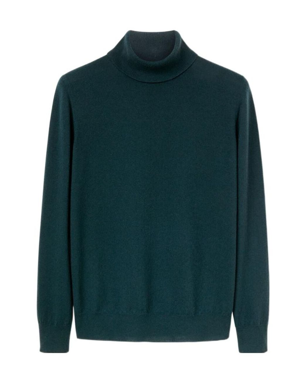 Loro Piana Green Roll-Neck Cashmere Jumper for men
