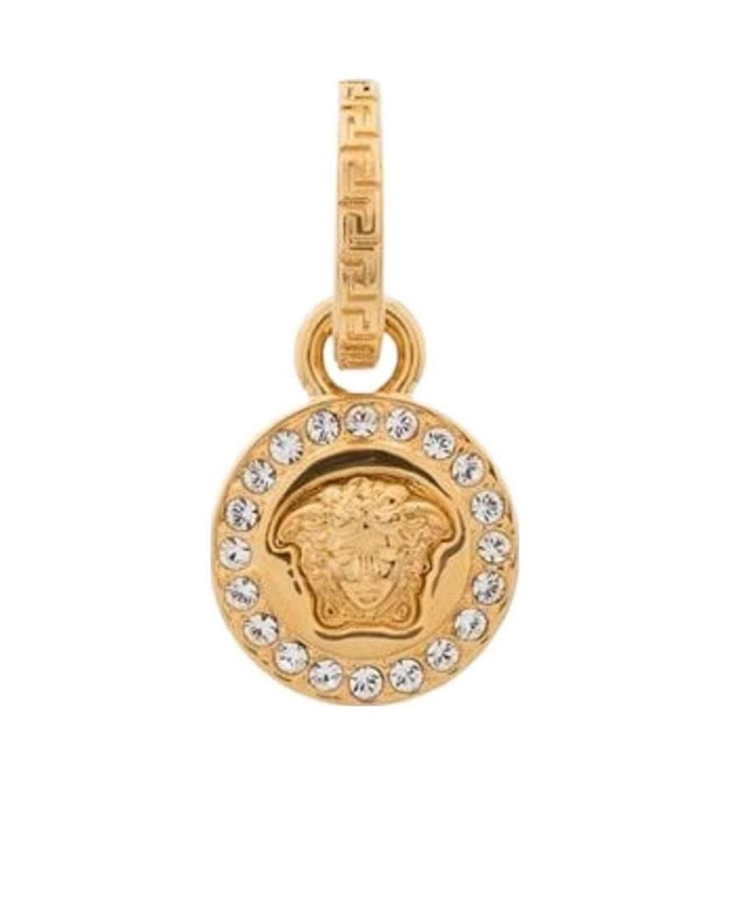 Versace Metallic La Medusa Greca Earrings
