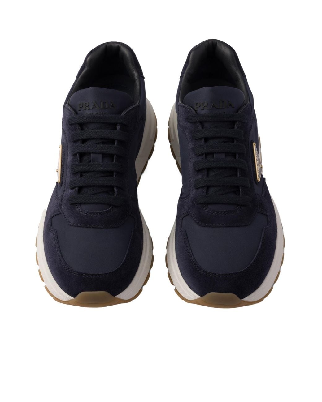 Prada Blue Re-Nylon Prax 1 Lace-Up Sneakers for men