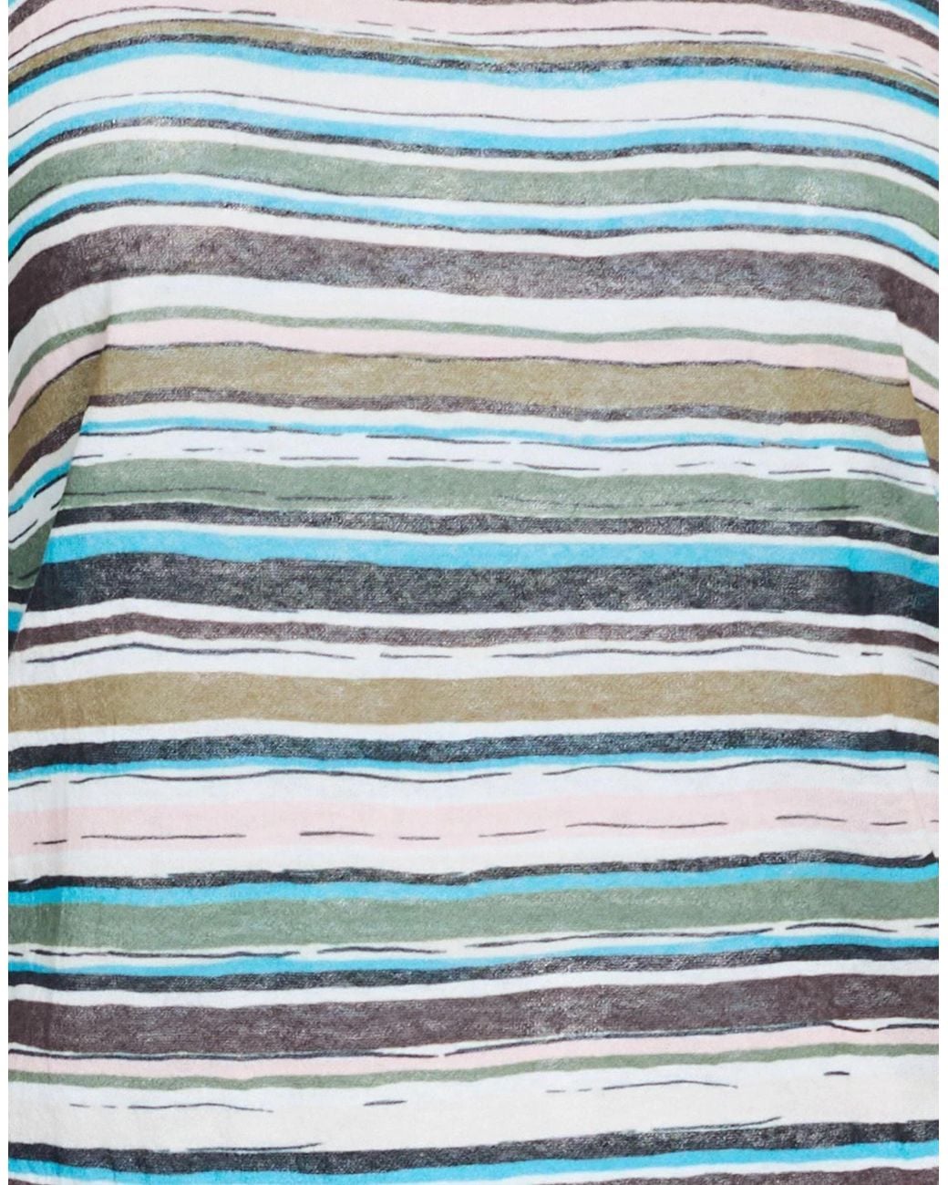 Max Mara Blue Striped Boat-Neck Knit Top