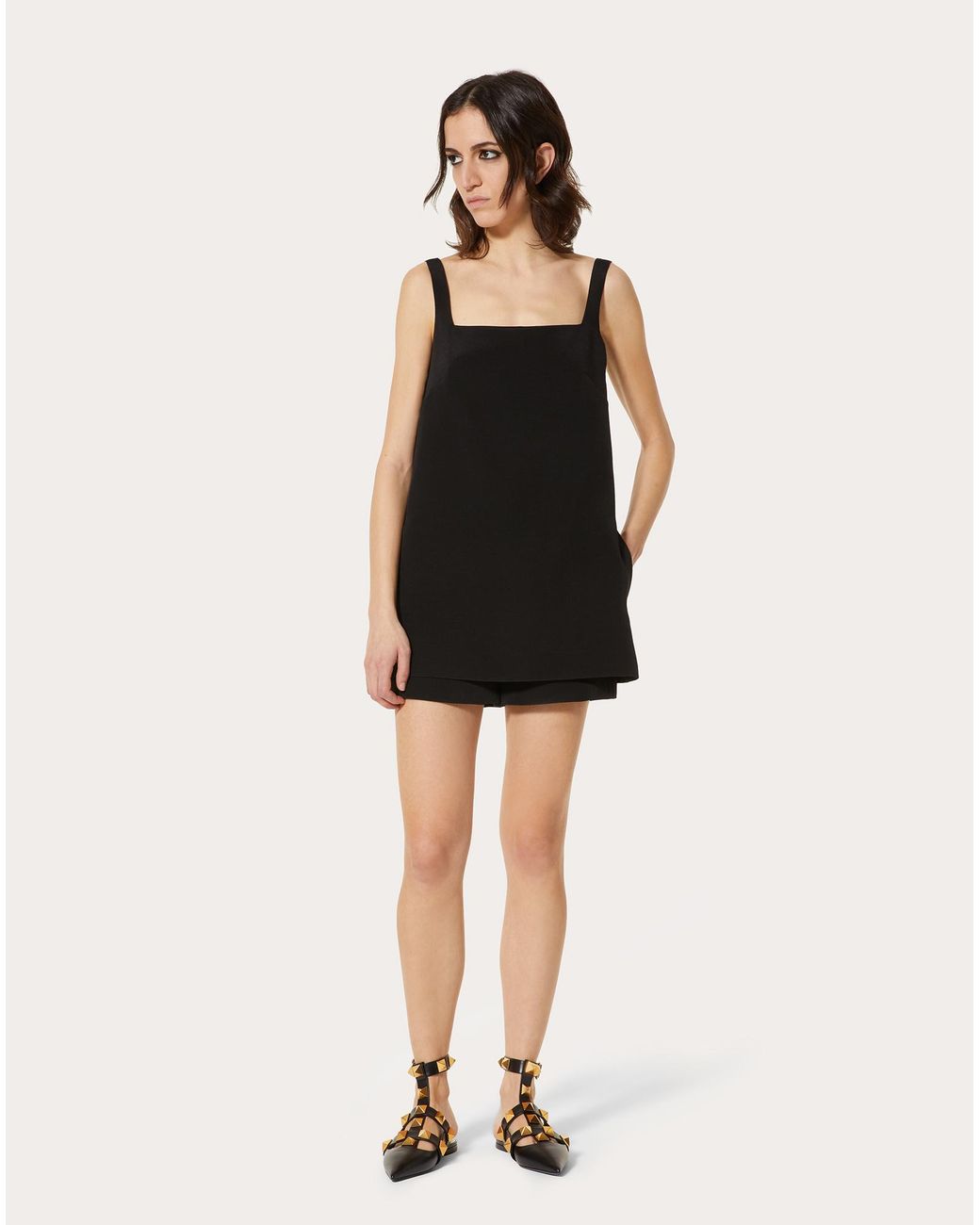 Valentino Black Sleeveless Playsuit