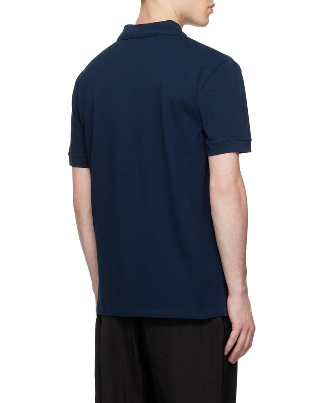 McQueen Blue Logo Embroidered Polo Shirt for men