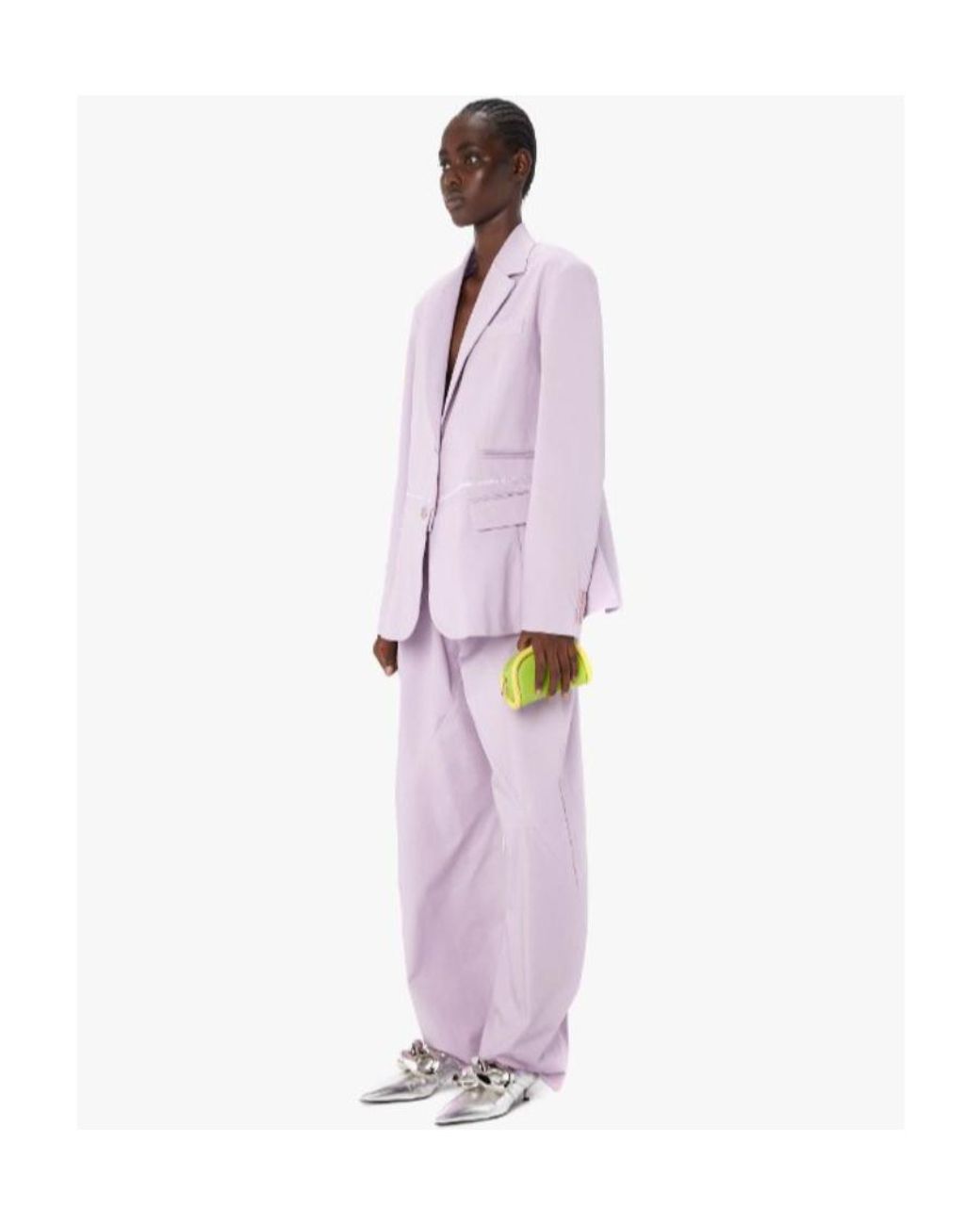 J.W. Anderson Purple Jw Anderson Deconstructed Button-Up Blazer
