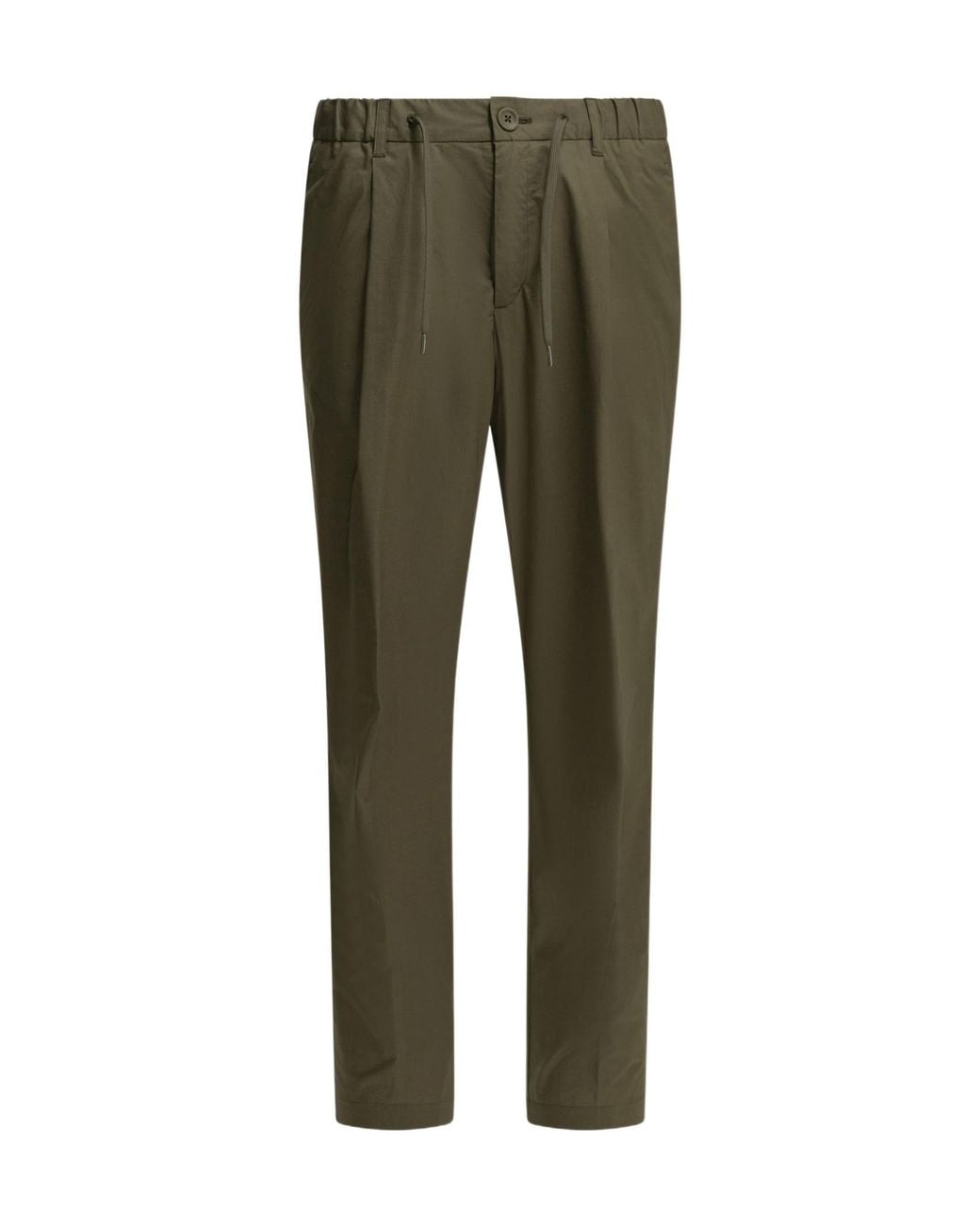 Herno Green Light Stretch Trousers for men