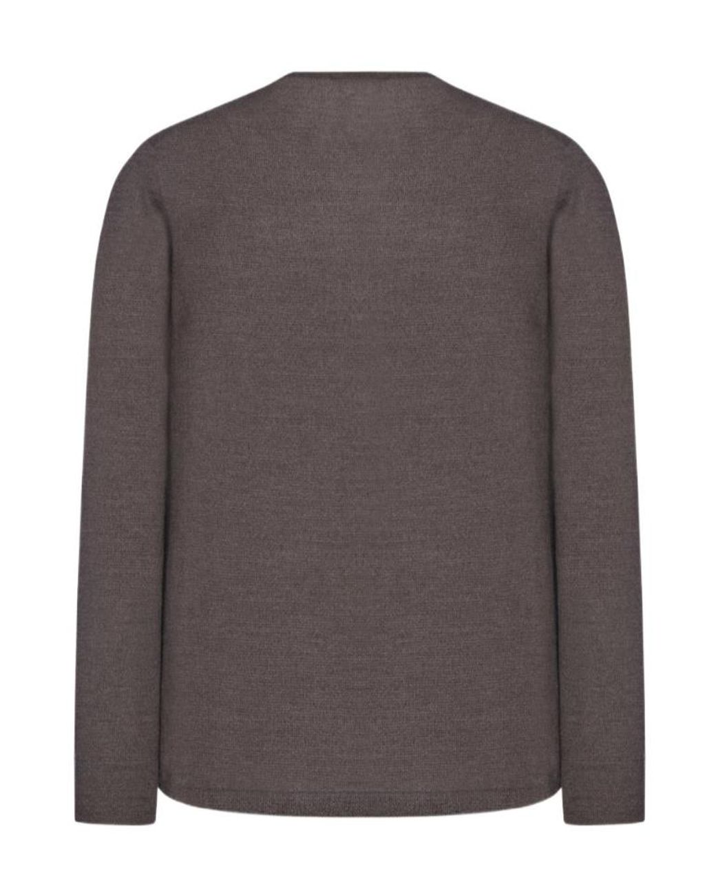 The Row Brown V-Neck Sweater