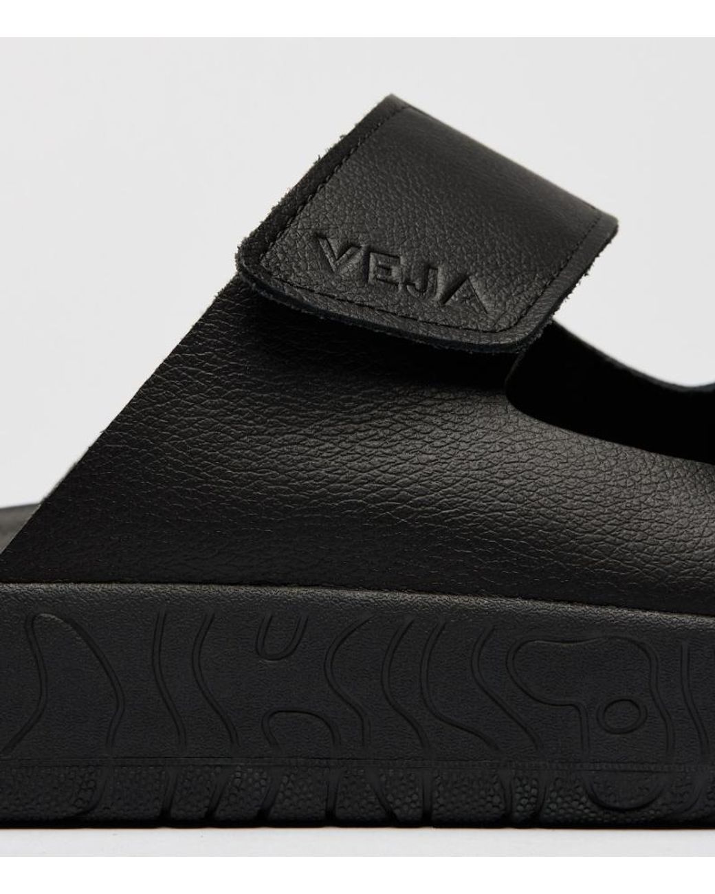 Veja Black Etna Touch Strap Sandals for men