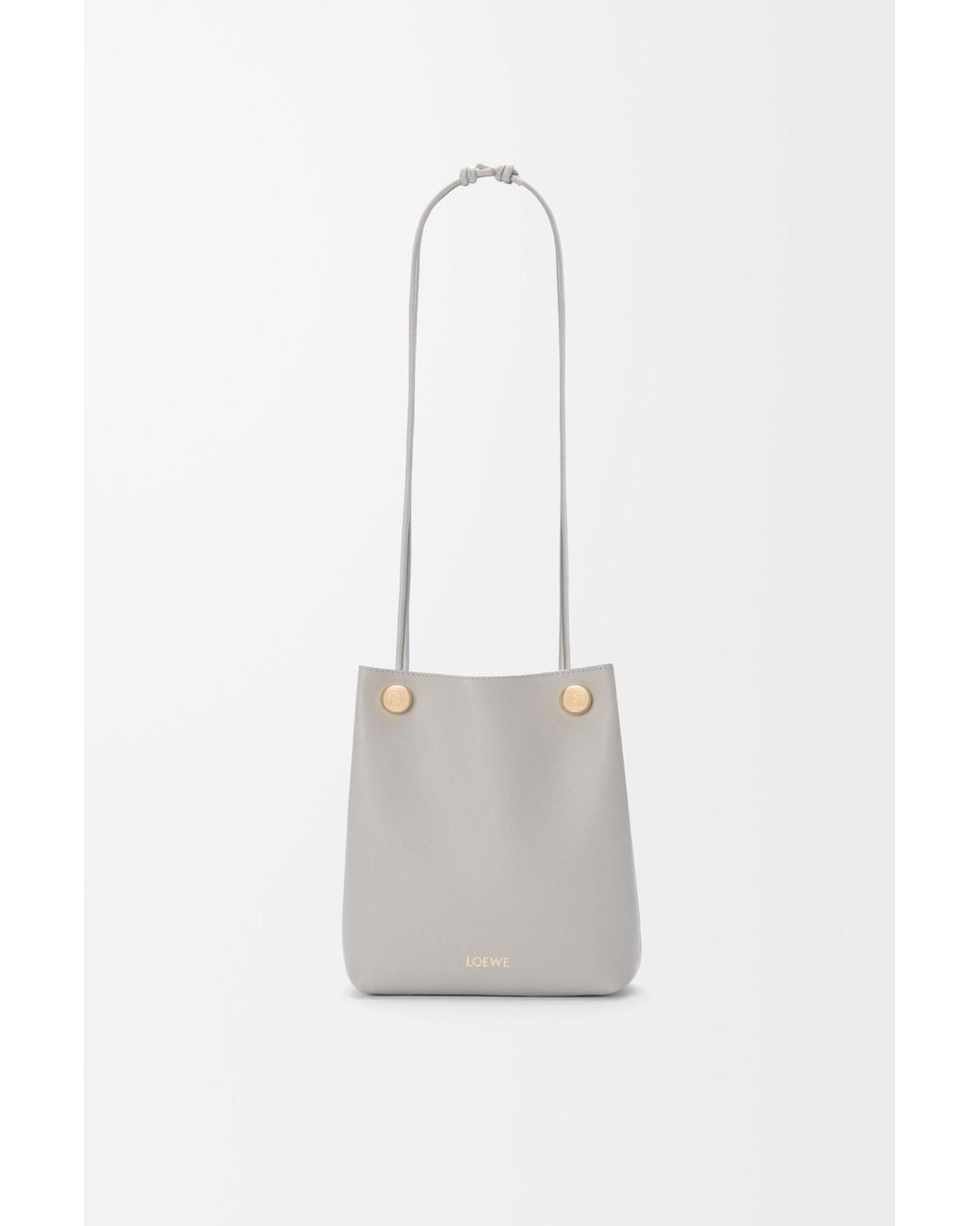 Loewe Gray Logo Shoulder Bag