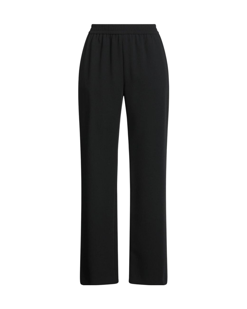 MAX&Co. Black Solid-Colored Straight-Leg Pants