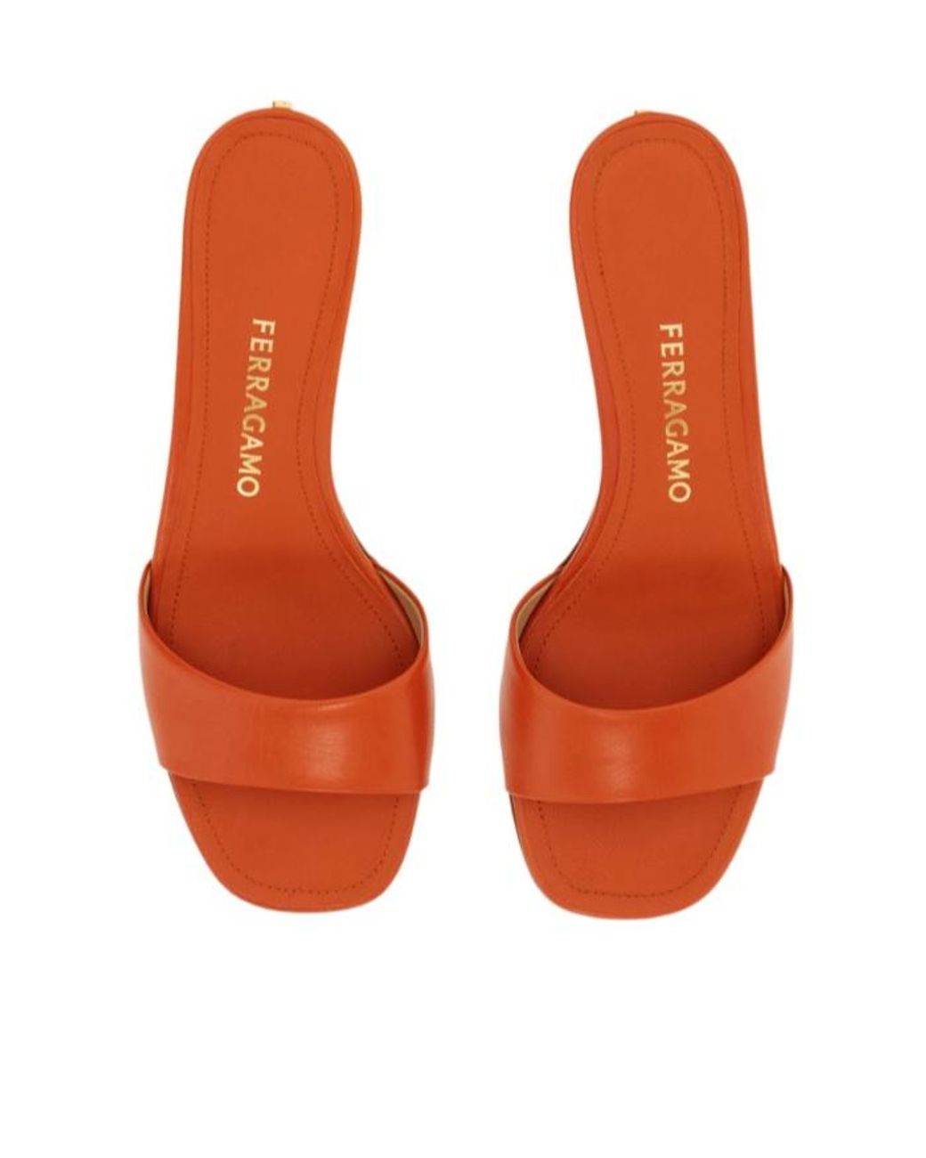 Ferragamo Red Low Heeled Slide