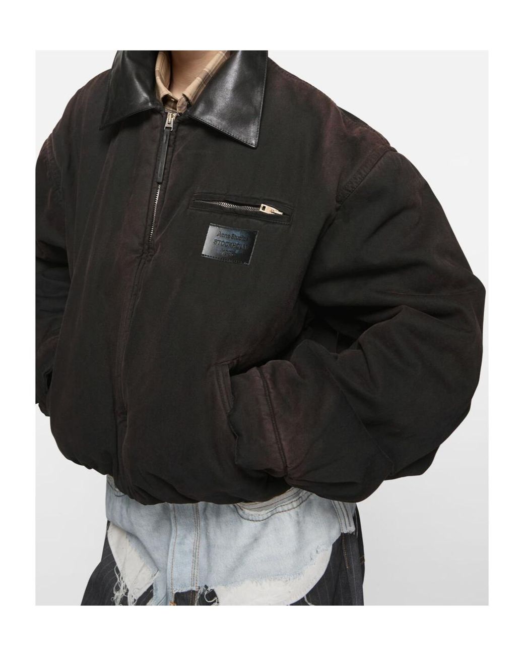 Acne Black Bomber Jacket