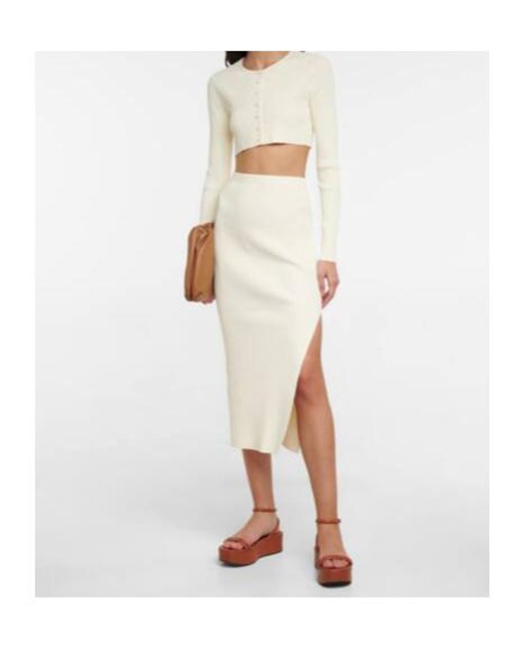 Altuzarra White Blazar Cropped Cardigan