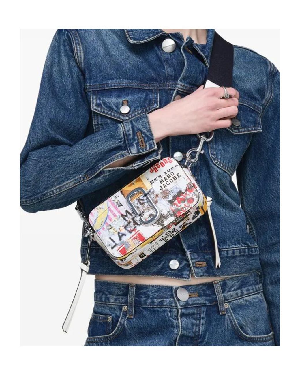 Marc Jacobs Blue The Pop Americana Snapshot Shoulder Bag