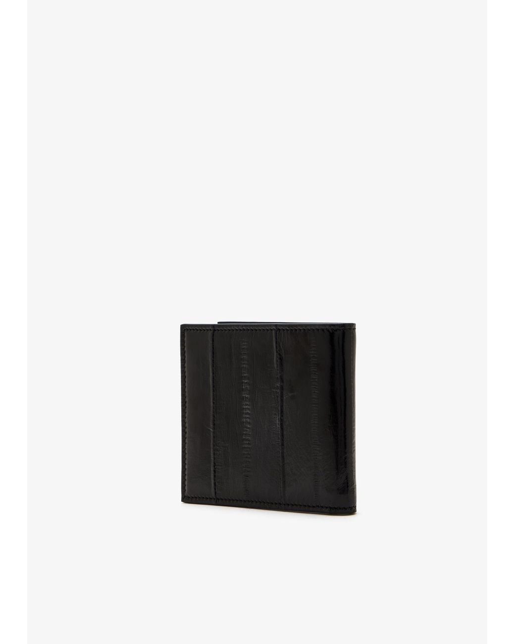 Dolce & Gabbana Black Logo Plaque Bi-Fold Wallet for men