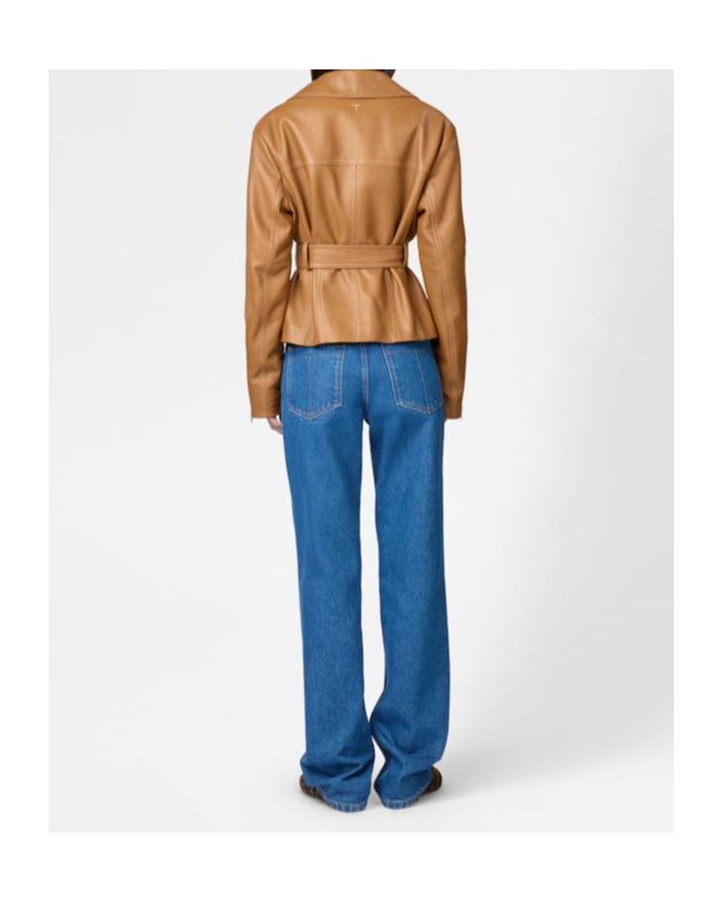 Tod's Brown Belted Leather Jacket