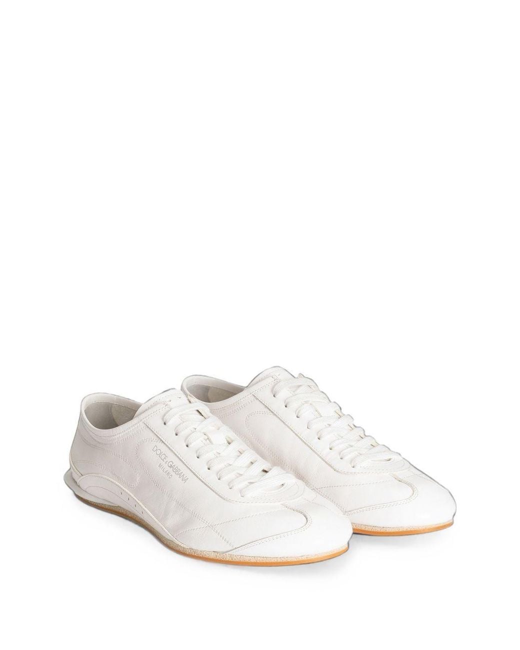 Dolce & Gabbana White Low-Top Sneakers for men