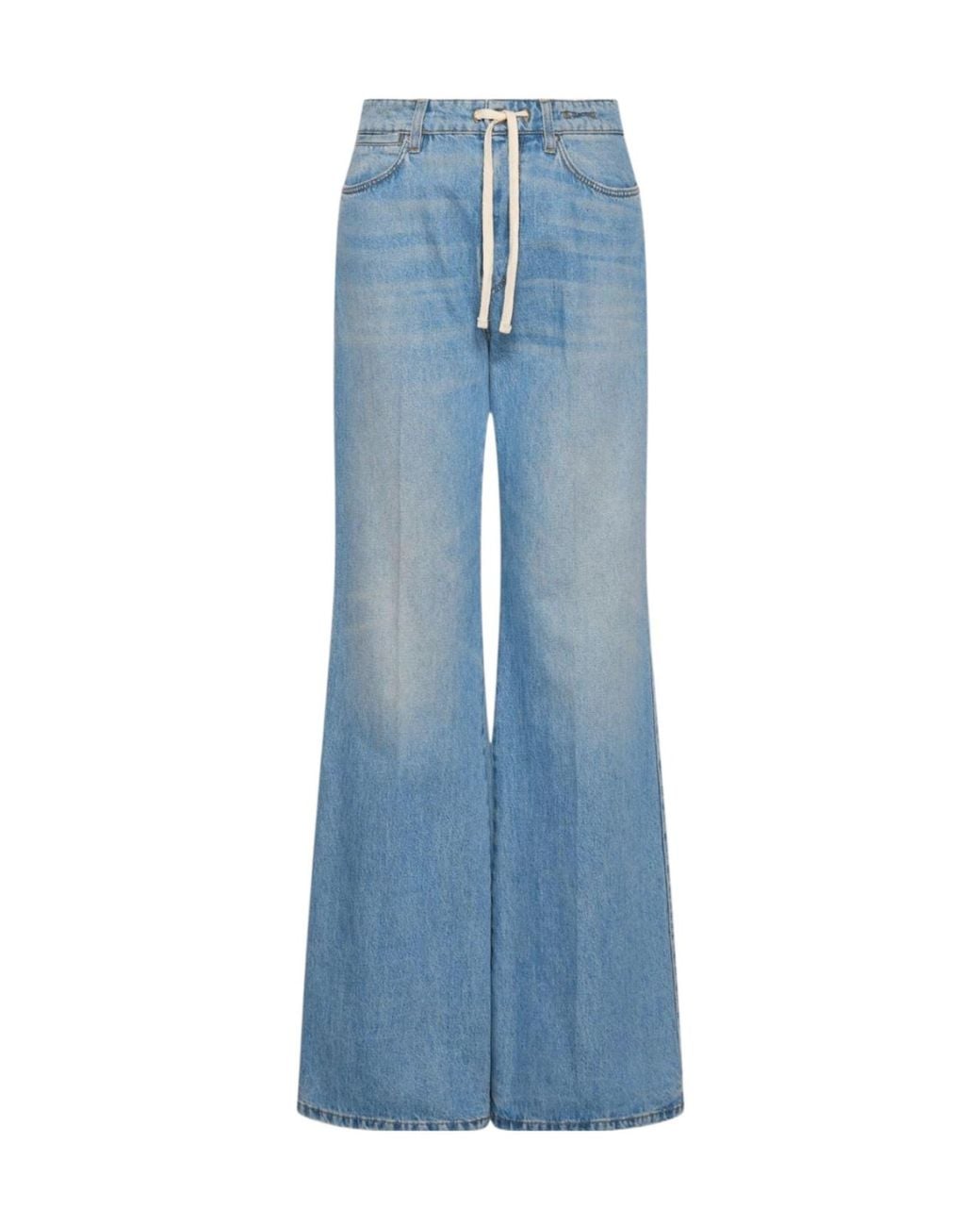 Marella Blue Lace-Up Jeans