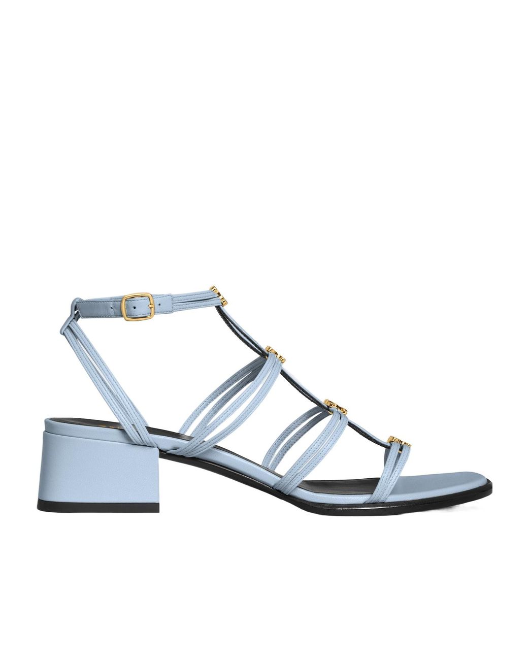 サンダル・ミュール CELINE CLEMENCE MULTI TRIOMPHE SANDAL IN LAMBSKIN Celine Clemence Multi Triomphe Lambskin Leather Sandals SZ