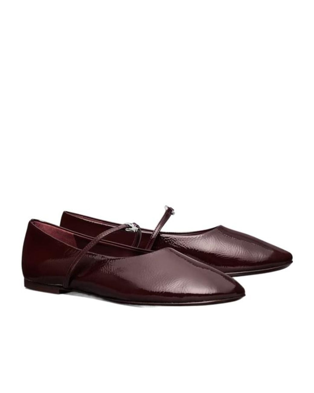 Tory Burch Brown Leather Ballet Flats