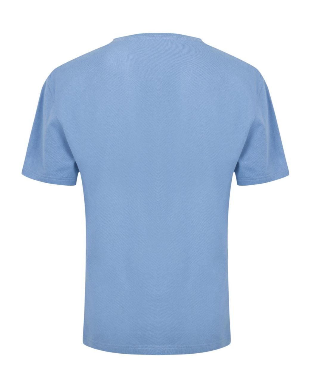 McQueen Blue Minimal Crewneck Shortsleeve Tshirt for men