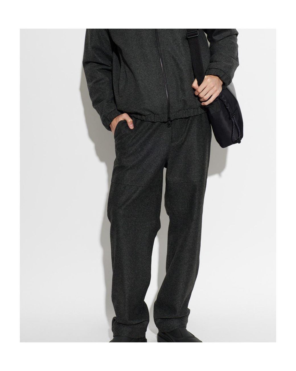 Moncler Black Straight-Leg Pants for men