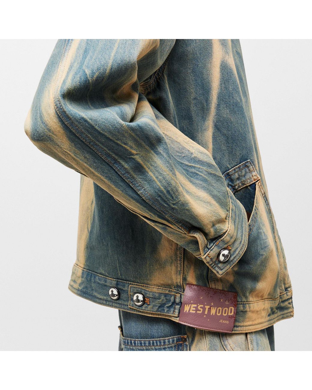 Vivienne Westwood Blue Distressed Denim Jacket for men