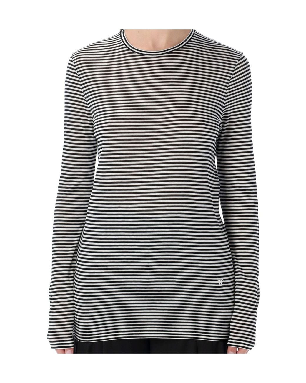 Tom Ford Gray Long-Sleeved T-Shirt