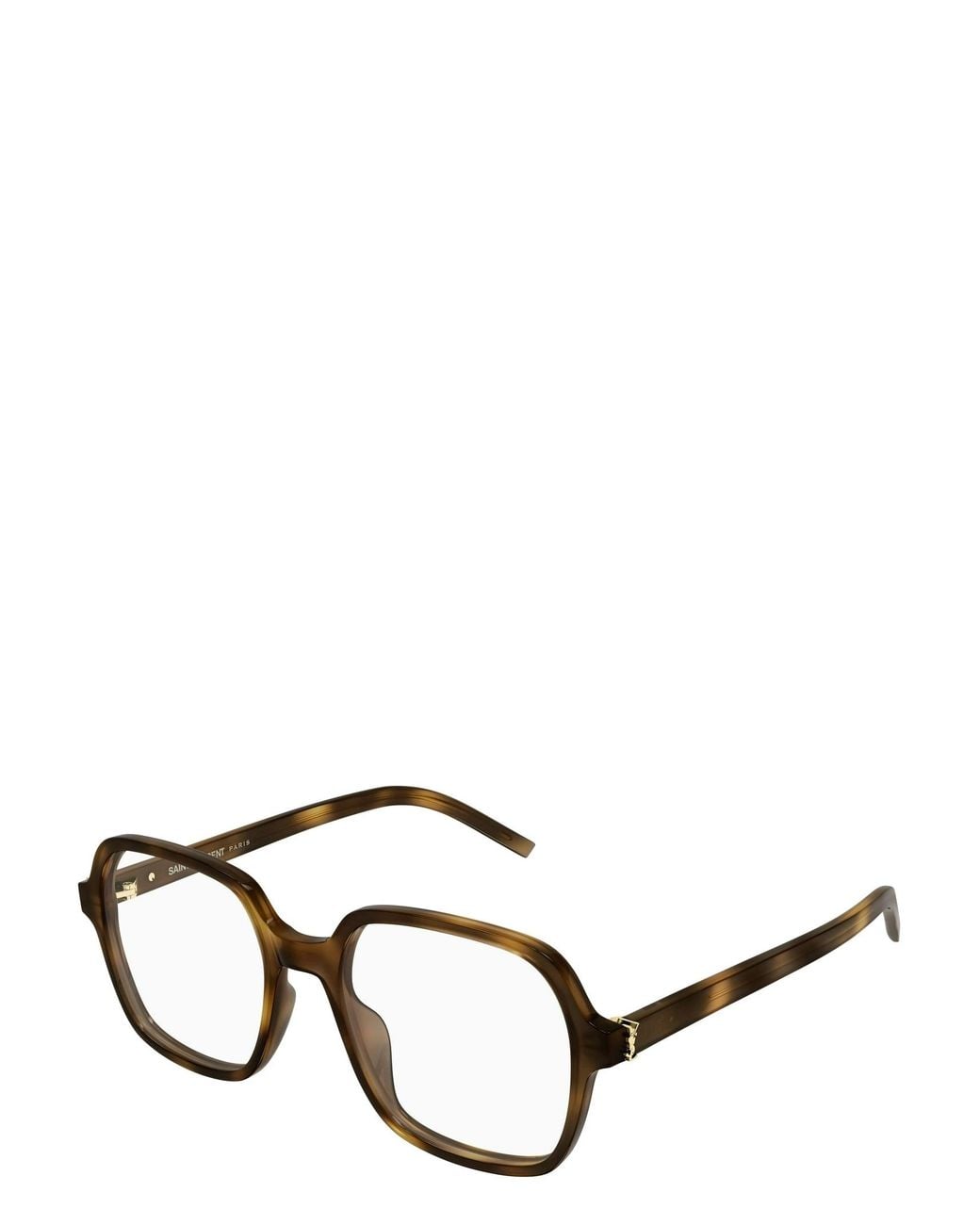 Saint Laurent White Full-Frame Non-Prescription Glasses