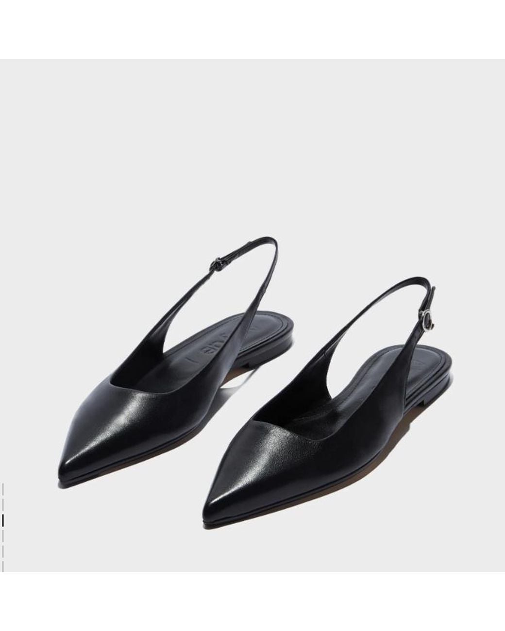 Aeyde White Annora Pointed Toe Flats