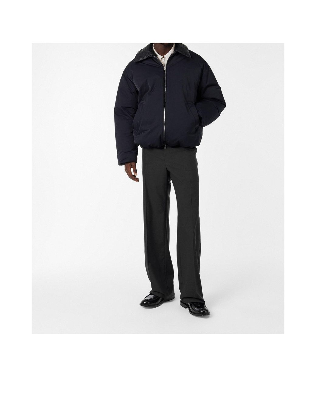 Bottega Veneta Black Wool Trousers for men