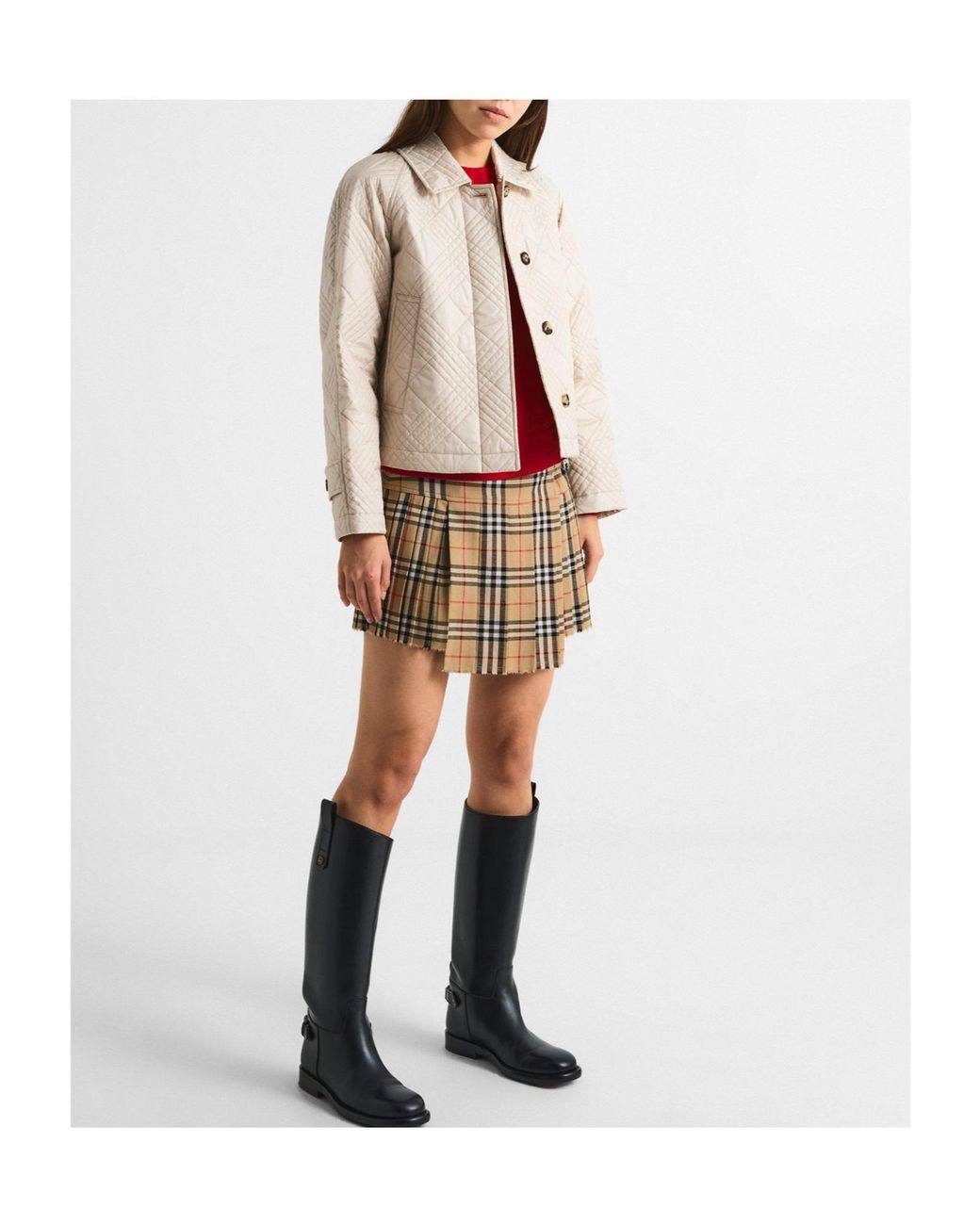Burberry Natural Solid Color Jacket
