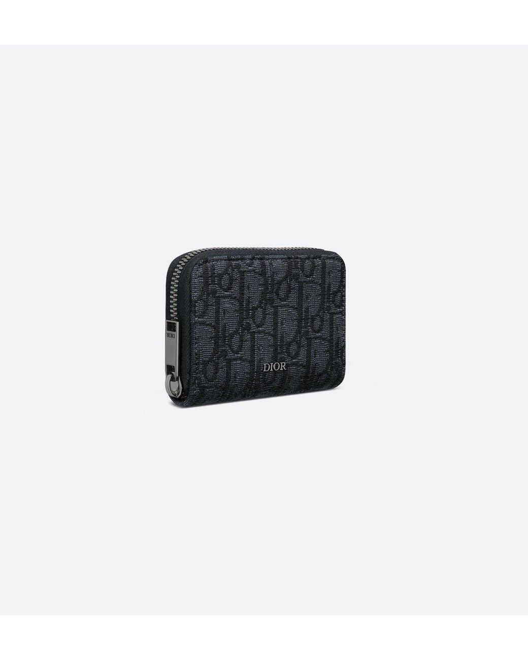 Dior Black Zipped Card Holder for men