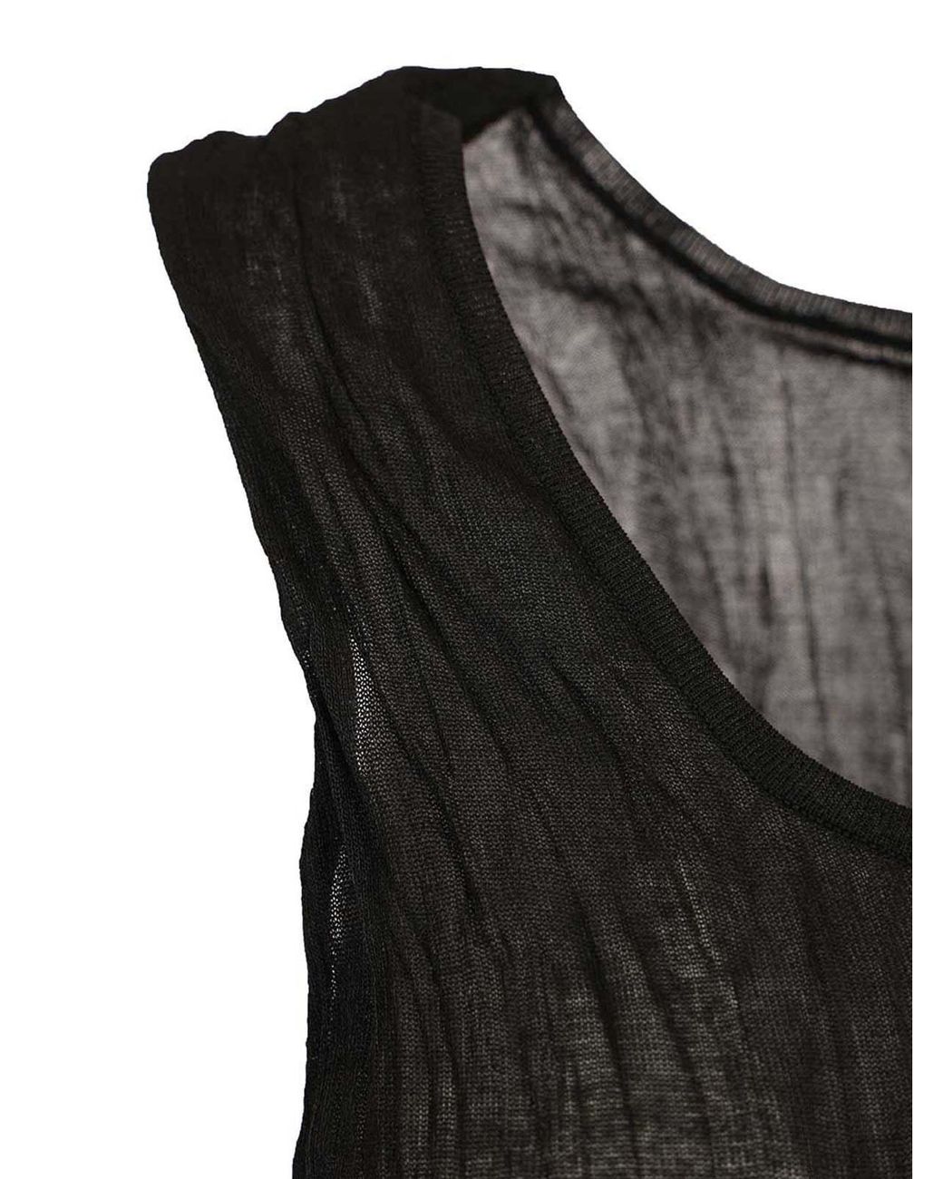 Totême  Black Crinkled Tank Dress