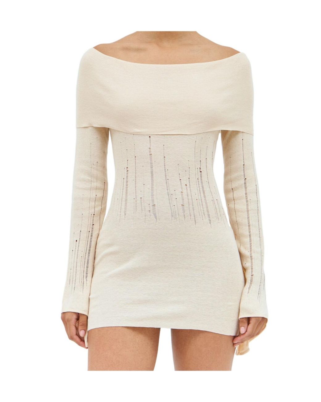 AYA MUSE White Long Sleeve Dress