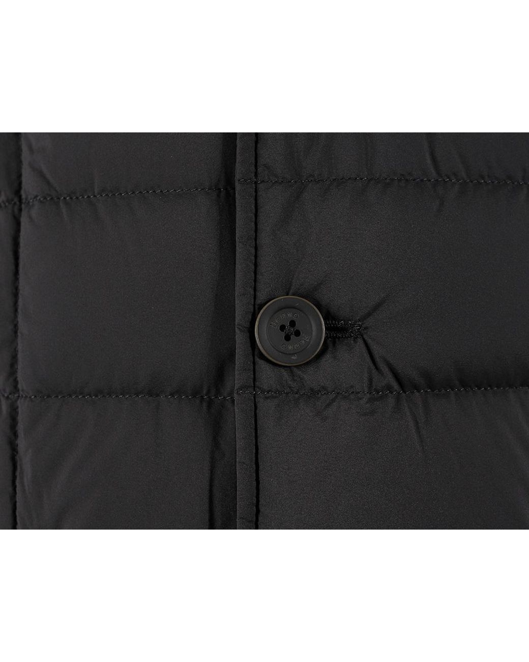 Herno Gray La Giacca High Neck Quilted Coat for men