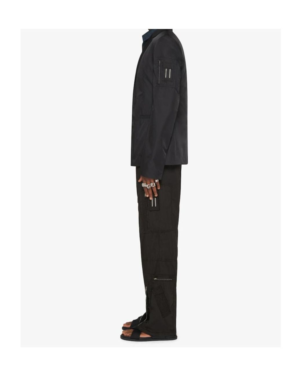 Givenchy Black Single-Breasted Long-Sleeved Jacket for men