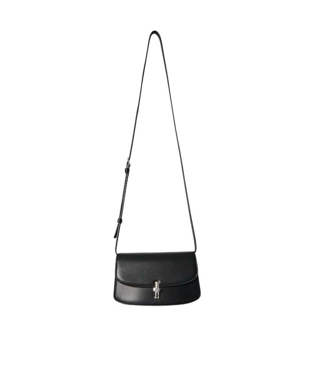 The Row White E/W Sofia Lock Shoulder Bag