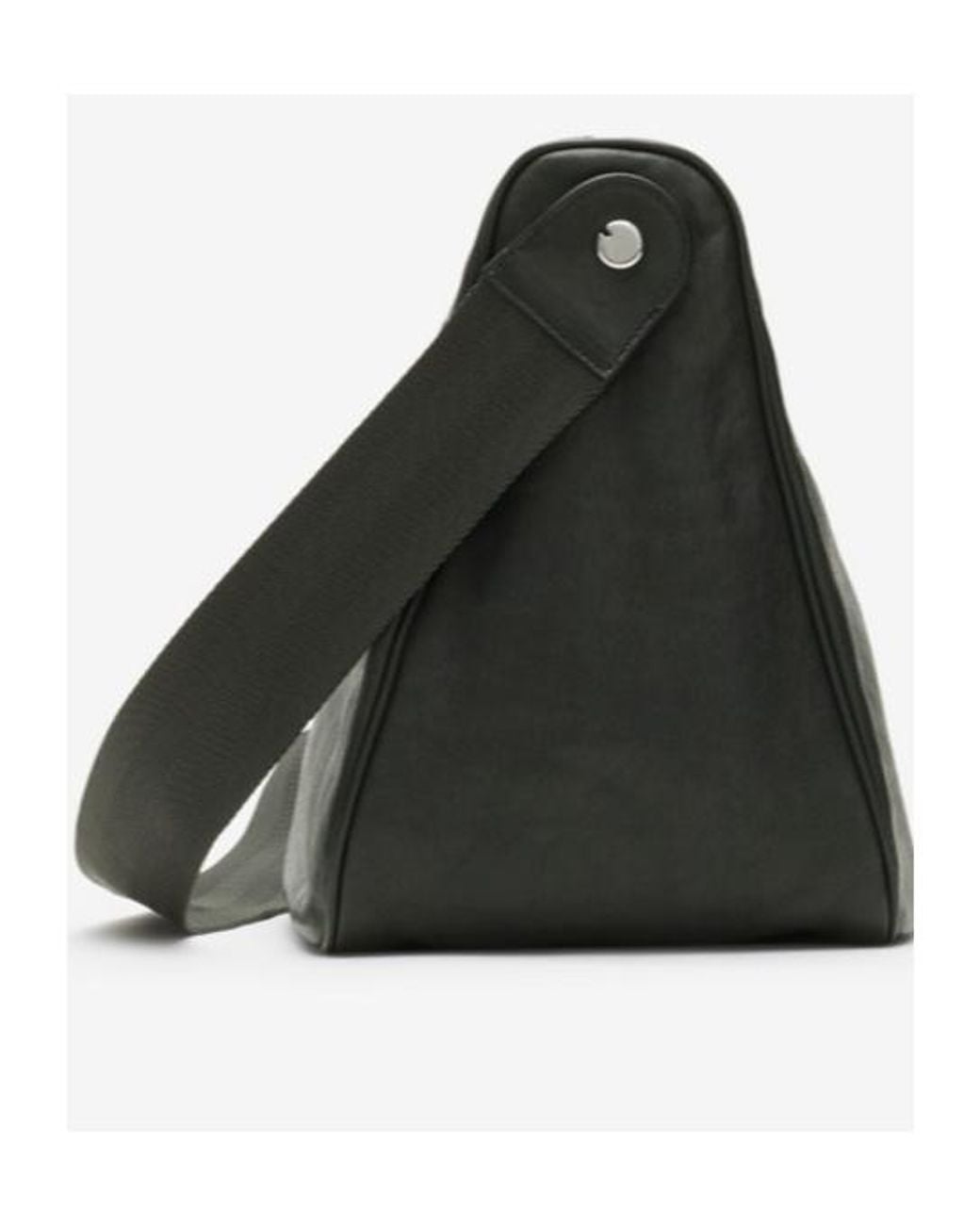 Burberry Gray Large Shield Leather Messenger Bag for men