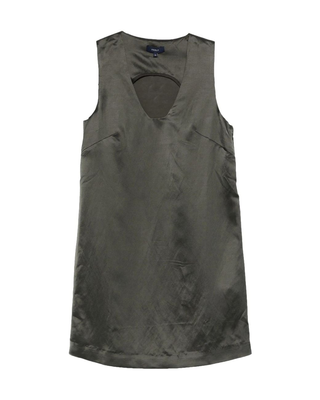 Soeur Gray Cutout Detail Dress